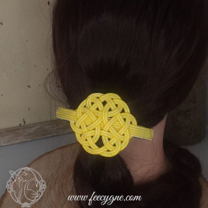 Barrette pour cheveux épais ou moyens noeud Kesa