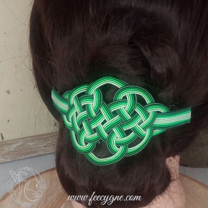 Barrette pour cheveux épais noeud Tortue