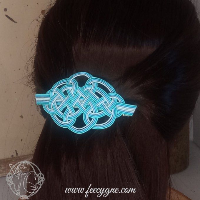 Barrette pour cheveux moyens noeud Tortue 