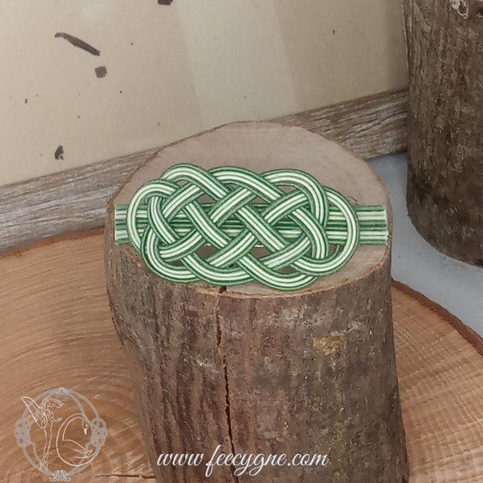 Barrette pour cheveux moyens à noeud mizuhiki AIOI