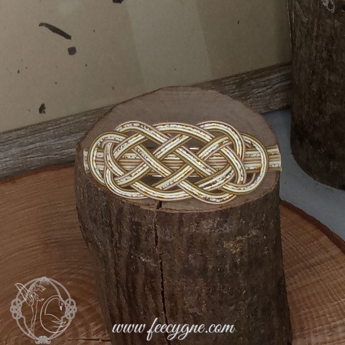Barrette pour cheveux moyens à noeud mizuhiki AIOI