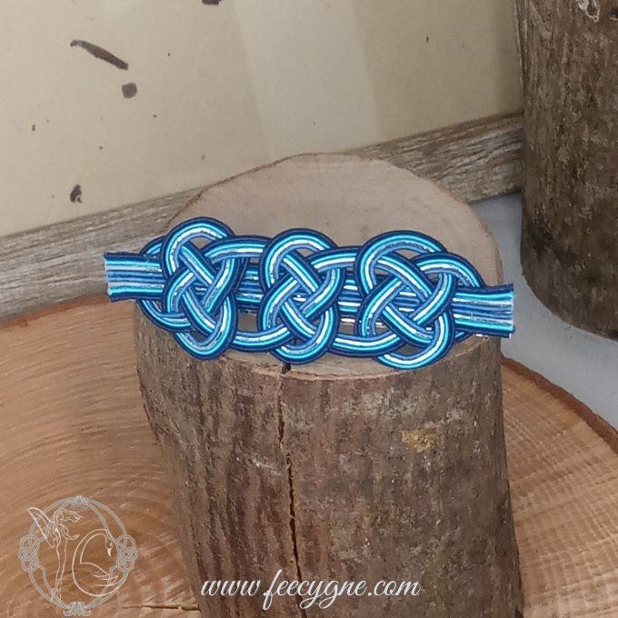 Barrette pour cheveux épais ou moyen avec Noeud Daki-Awaji