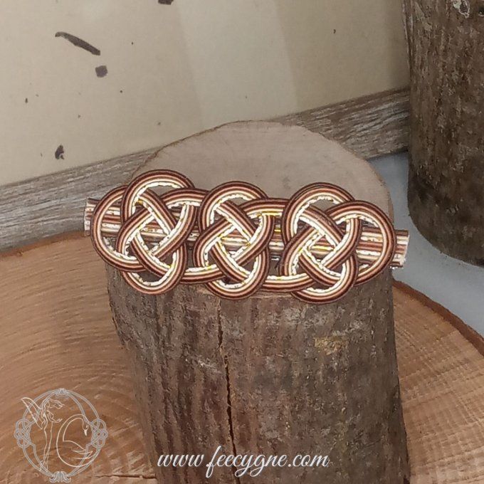 Barrette pour cheveux épais ou moyen avec Noeud Daki-Awaji