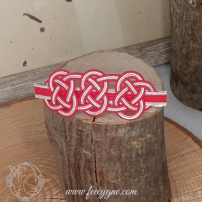 Barrette pour cheveux épais ou moyen avec Noeud Daki-Awaji