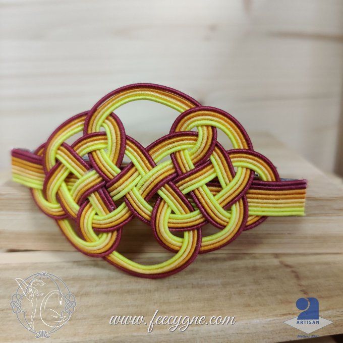 Barrette pour cheveux noeud Tortue Mizuhiki