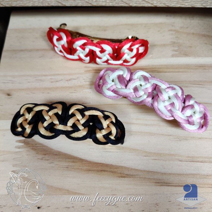 Barrette à cheveux noeud celte Joséphine