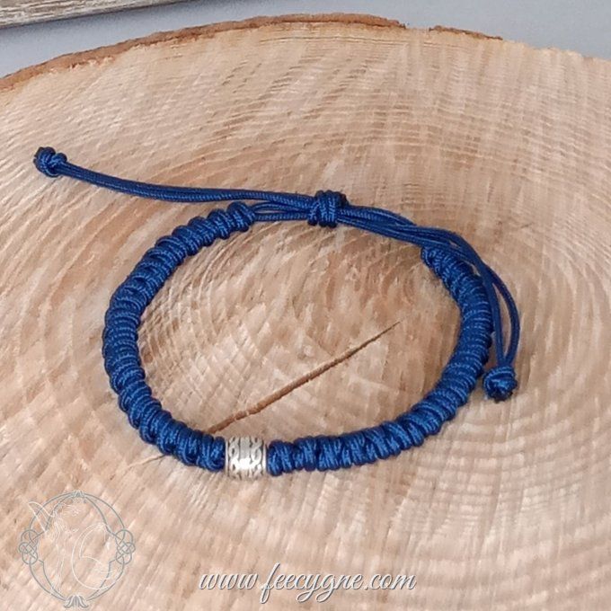 Bracelet coréen noeud double connexion avec perle