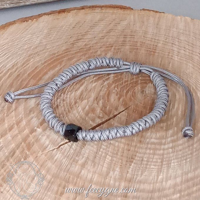 Bracelet coréen noeud double connexion avec perle