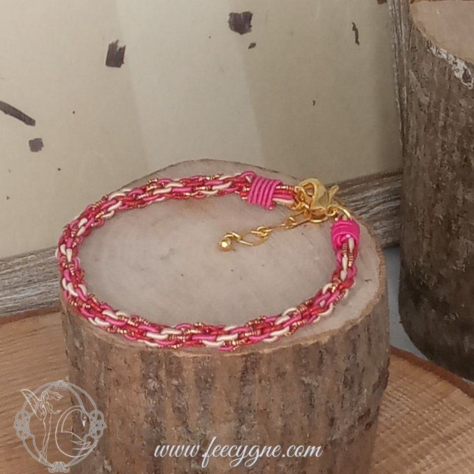 Bracelet Mizuhiki - Kumihimo à huit brins