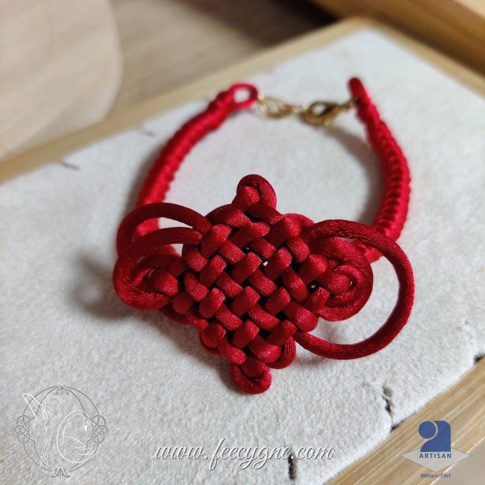 Bracelet noeud Pan-Chang ailé