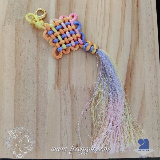 Bijou de sac noeud Pan-Chang et perle