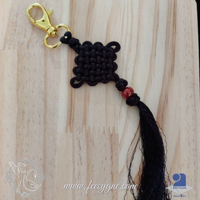 Bijou de sac noeud Pan-Chang et perle