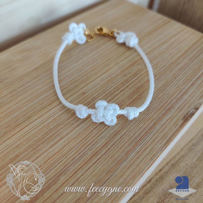 Bracelet coréen noeud gingembre et noeuds double-connexion