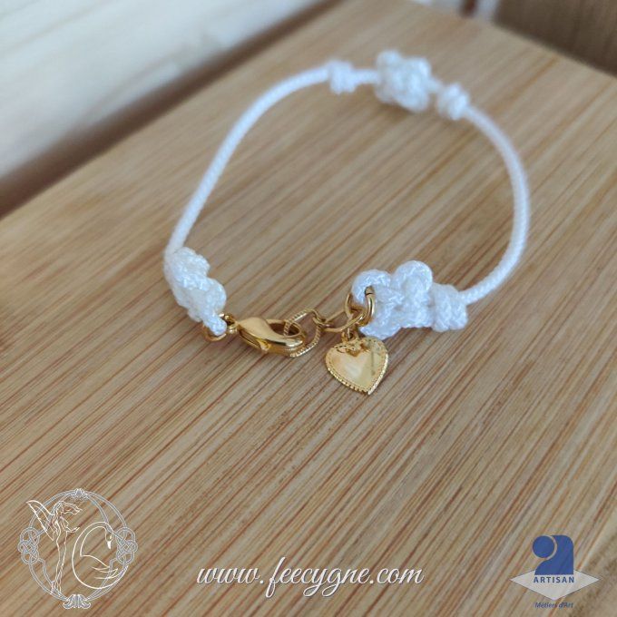 Bracelet coréen noeud gingembre et noeuds double-connexion