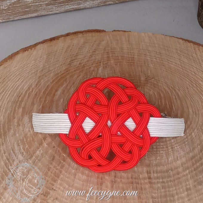 Barrette pour cheveux épais ou moyens noeud Kesa