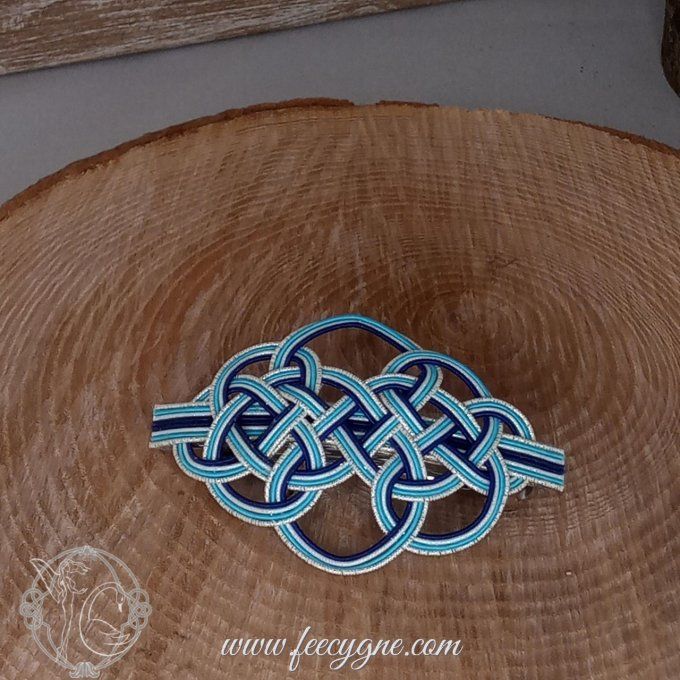 Barrette pour cheveux moyens noeud Tortue 