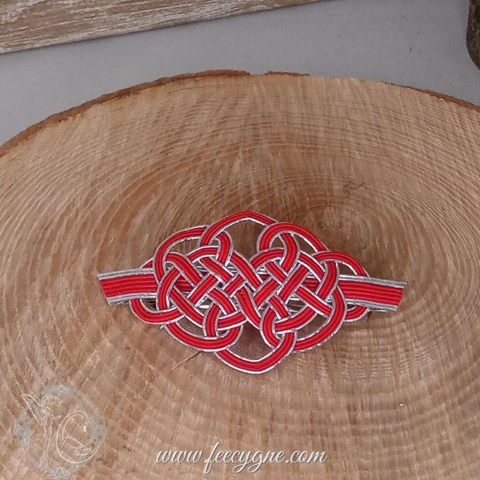 Barrette pour cheveux moyens noeud Tortue 