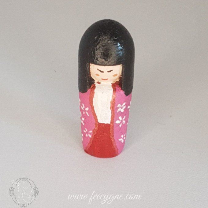 Poupée Kokeshi impression 3D en filament biosourcé bois