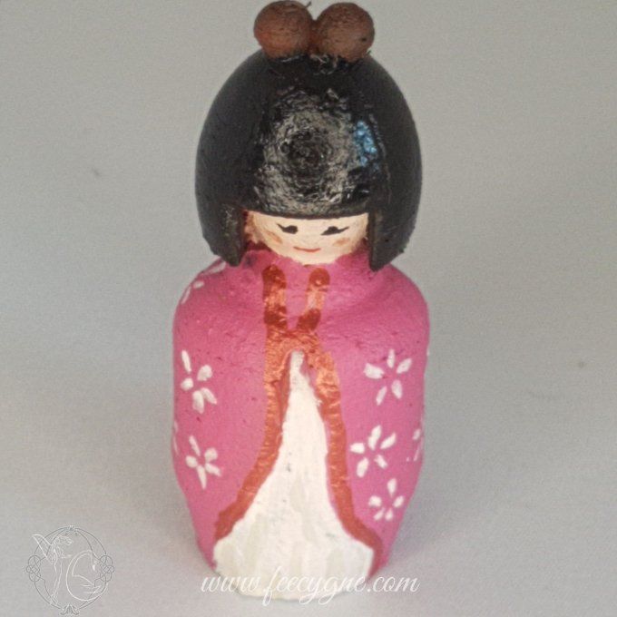 Poupée Kokeshi impression 3D en filament biosourcé bois