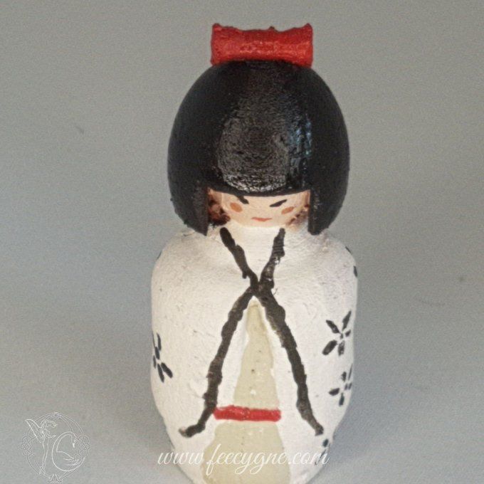 Poupée Kokeshi impression 3D en filament biosourcé bois