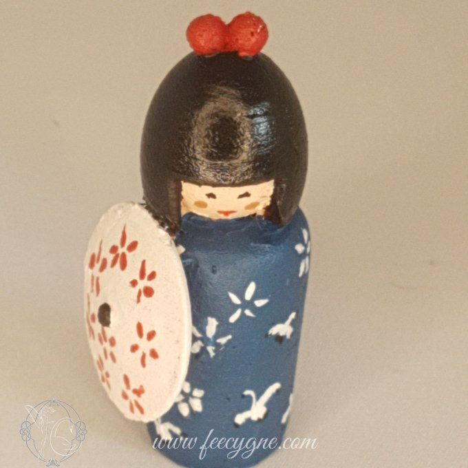 Poupée Kokeshi impression 3D en filament biosourcé bois