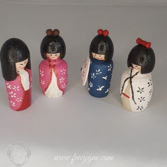 Poupée Kokeshi impression 3D en filament biosourcé bois