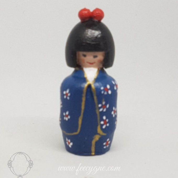 Poupée Kokeshi impression 3D en filament biosourcé bois