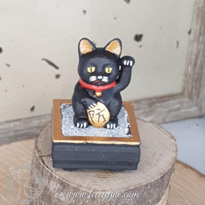 Figurine de Maneki-Neko, impression 3D peinte à la main