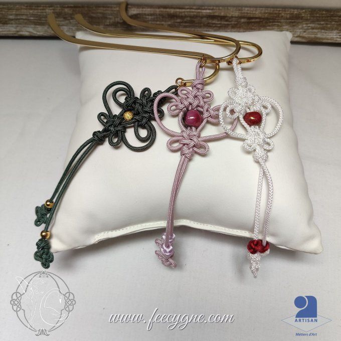 Marques-pages noeud coréen double-prune