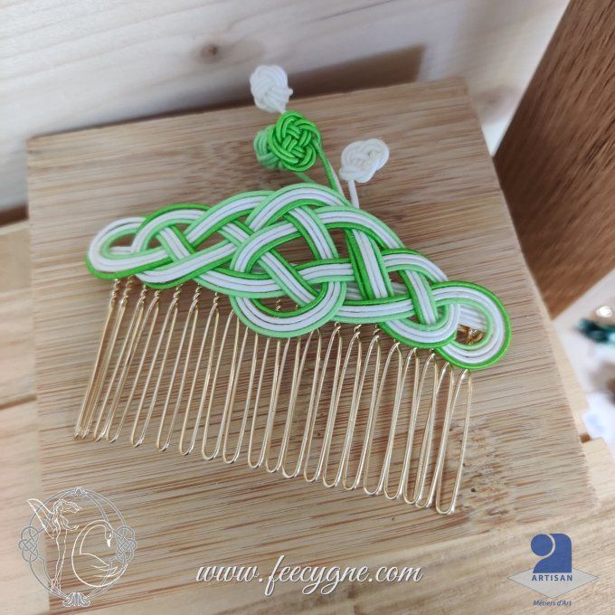 Peigne Mizuhiki noeud celte Epaulette