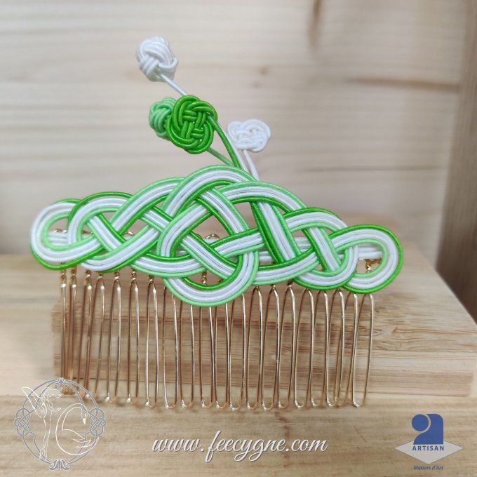 Peigne Mizuhiki noeud celte Epaulette