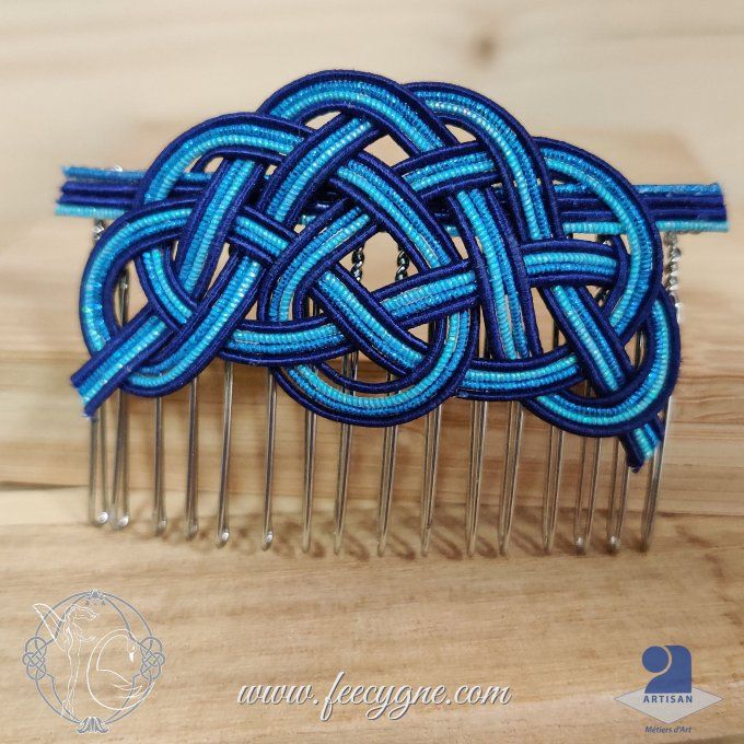 Peigne mizuhiki noeud pin simple - Obscur