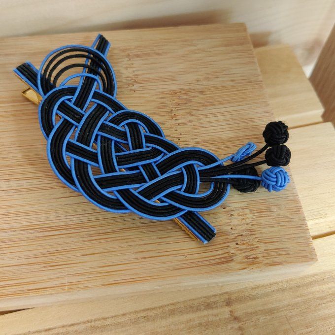 Pince noeud Pin avec boules Mizuhiki